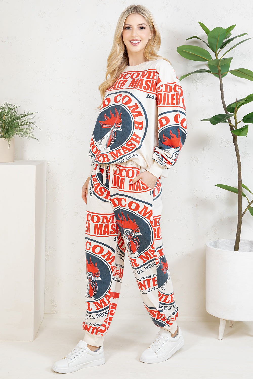 ROOSTER - COTTON SWEATSHIRT & PANTS