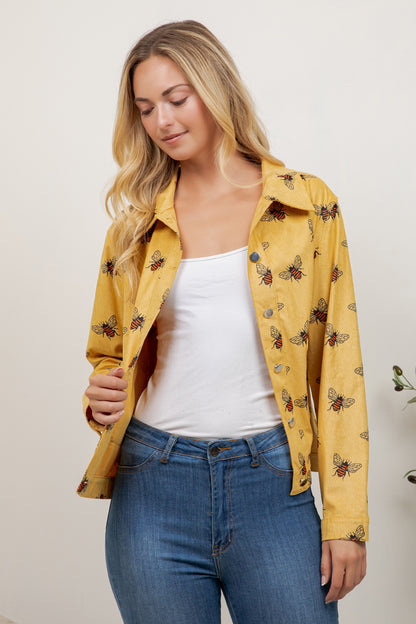 Bee Print Jacket
