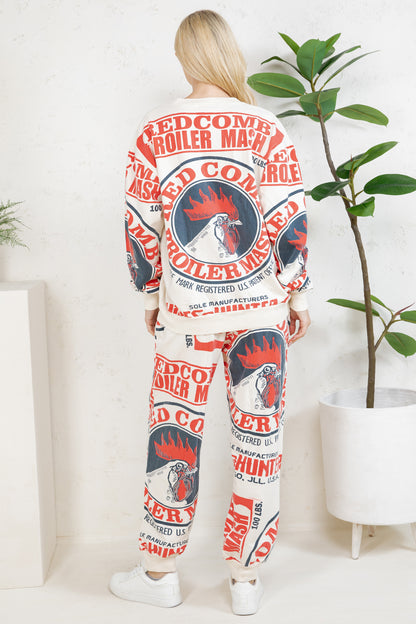 ROOSTER - COTTON SWEATSHIRT & PANTS
