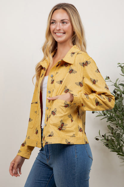 Bee Print Jacket