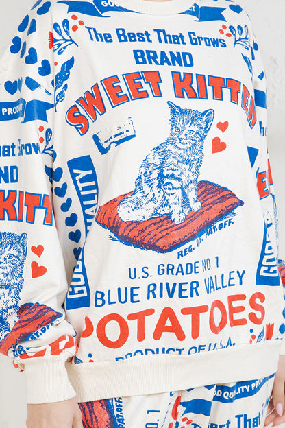 KITTEN - COTTON SWEATSHIRT & PANTS
