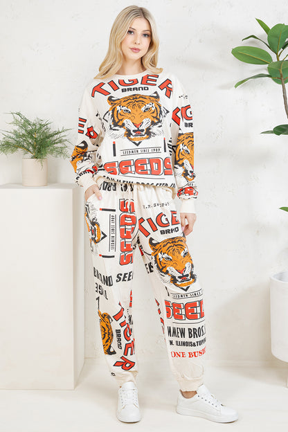 TIGER - COTTON SWEATSHIRT & PANTS