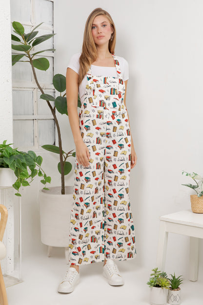 Retro Books Overall Jumpsuit