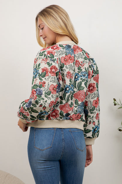 Rose Tapestry Bomber Jacket