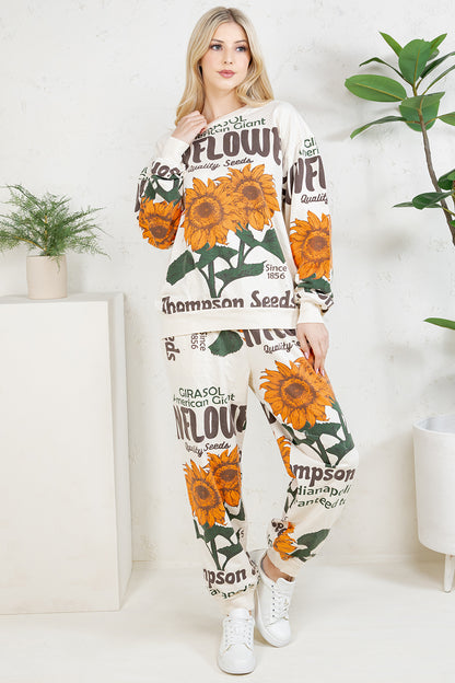 SUNFLOWER - COTTON SWEATSHIRT & PANTS