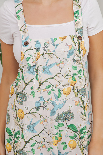 Humming Birds Overall Jumpsuit (Wide Leg)
