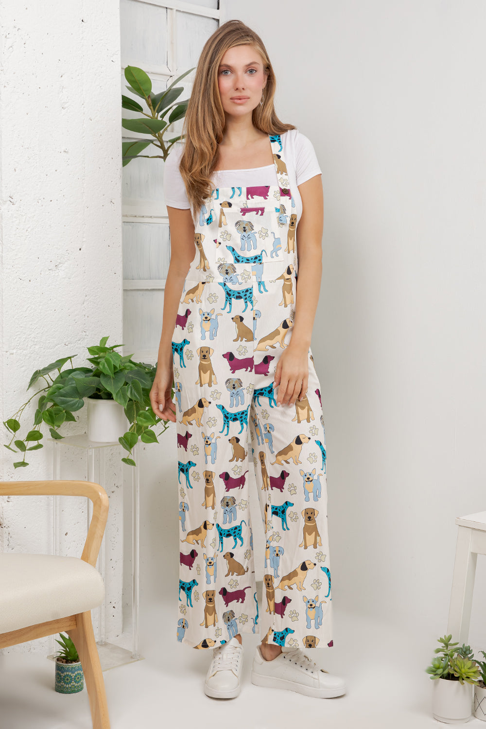 Dog Breeds Overall Jumpsuit