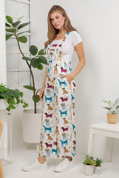 Dog Breeds Overall Jumpsuit