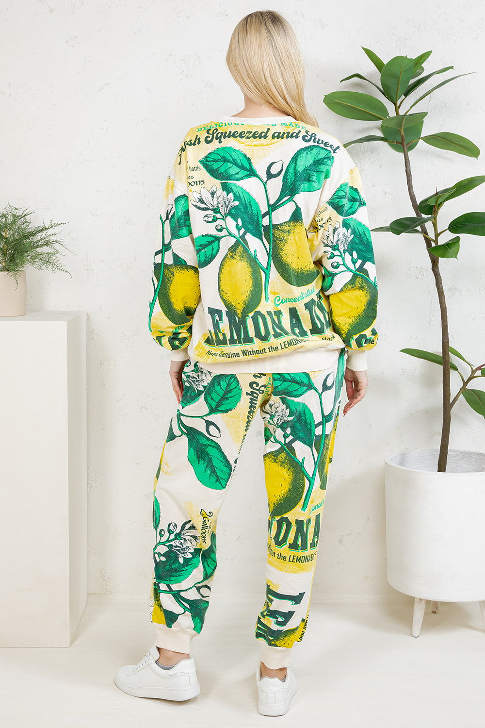 LEMON - COTTON SWEATSHIRT & PANTS