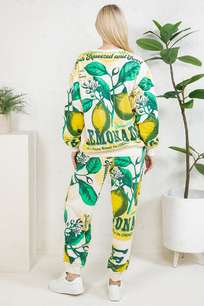 LEMON - COTTON SWEATSHIRT & PANTS