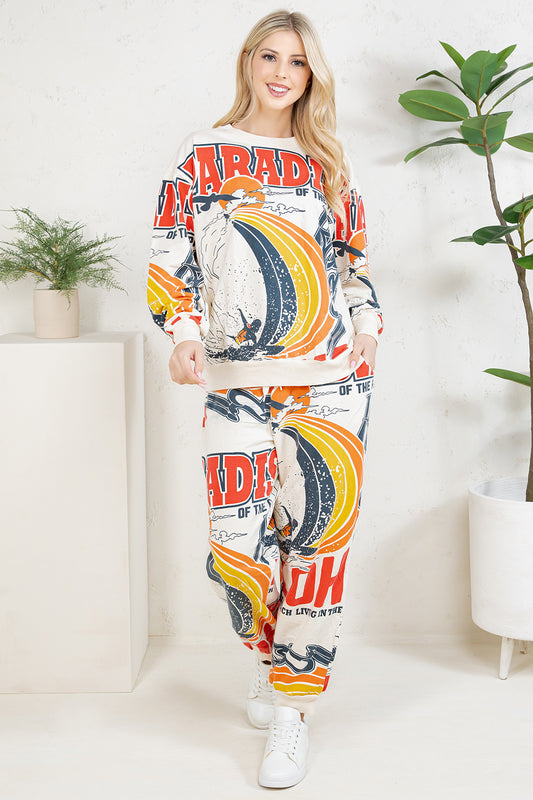 ALOHA - COTTON SWEATSHIRT & PANTS