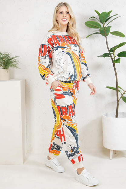 ALOHA - COTTON SWEATSHIRT & PANTS