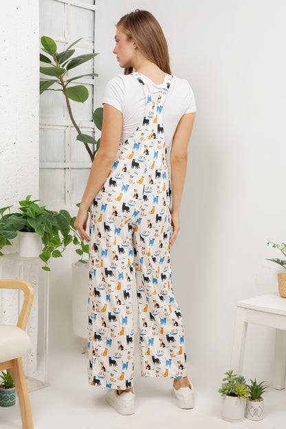 Cats Overall Jumpsuit