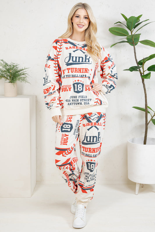 BASEBALL -  COTTON SWEATSHIRT & PANTS