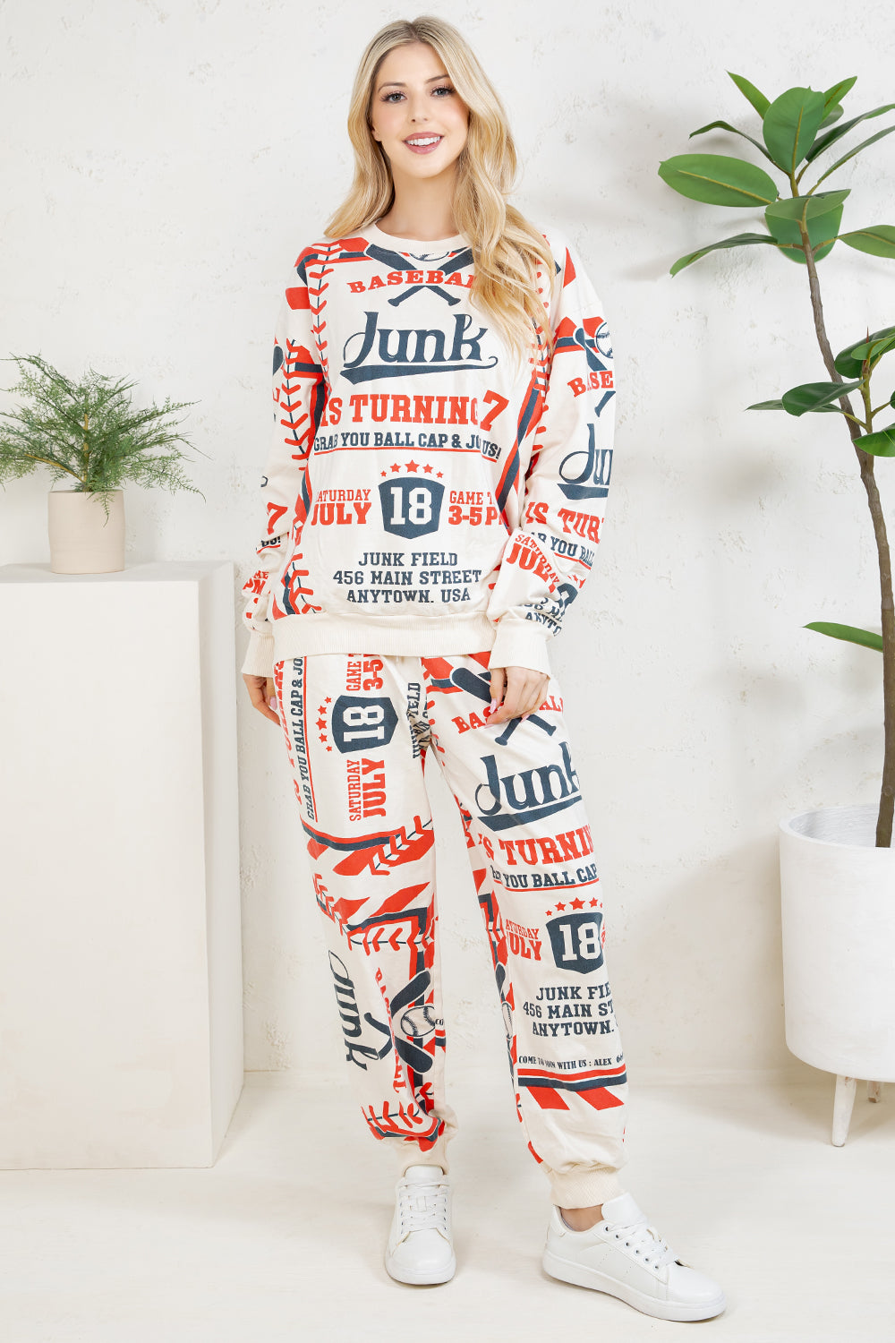 BASEBALL -  COTTON SWEATSHIRT & PANTS