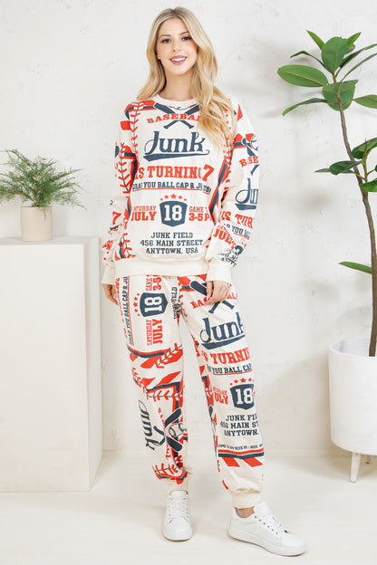 BASEBALL -  COTTON SWEATSHIRT & PANTS