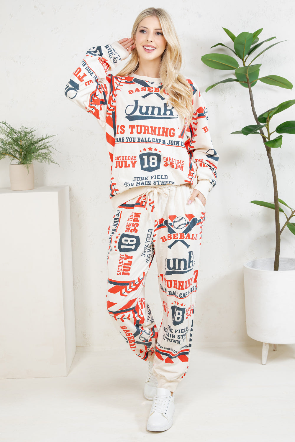 BASEBALL -  COTTON SWEATSHIRT & PANTS