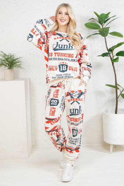 BASEBALL -  COTTON SWEATSHIRT & PANTS