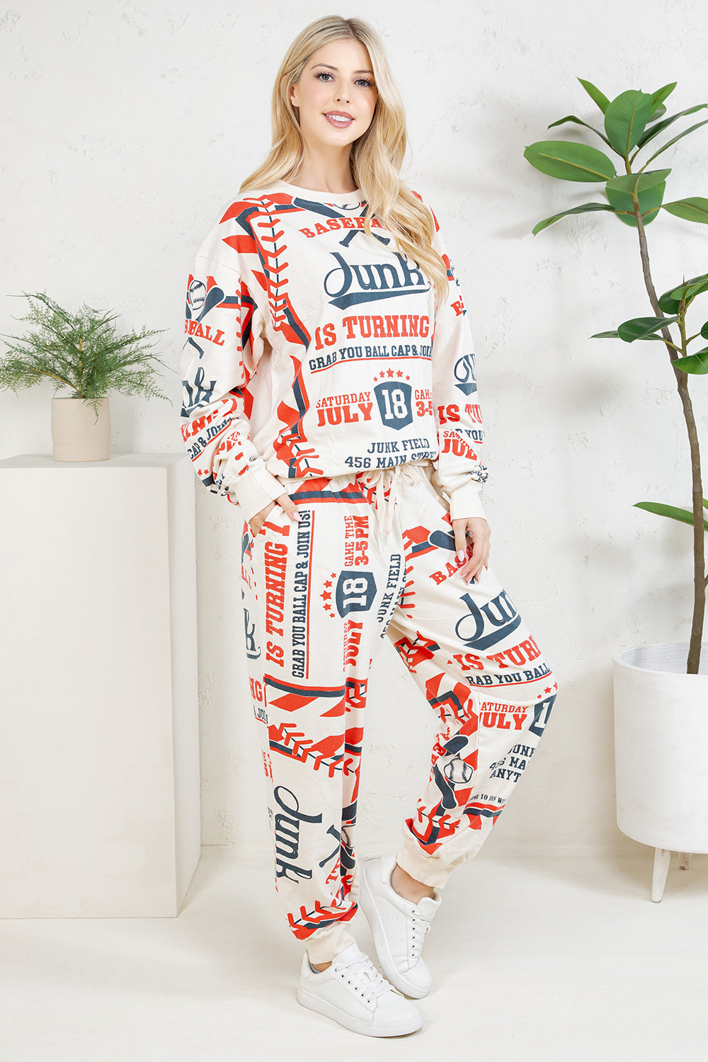 BASEBALL -  COTTON SWEATSHIRT & PANTS