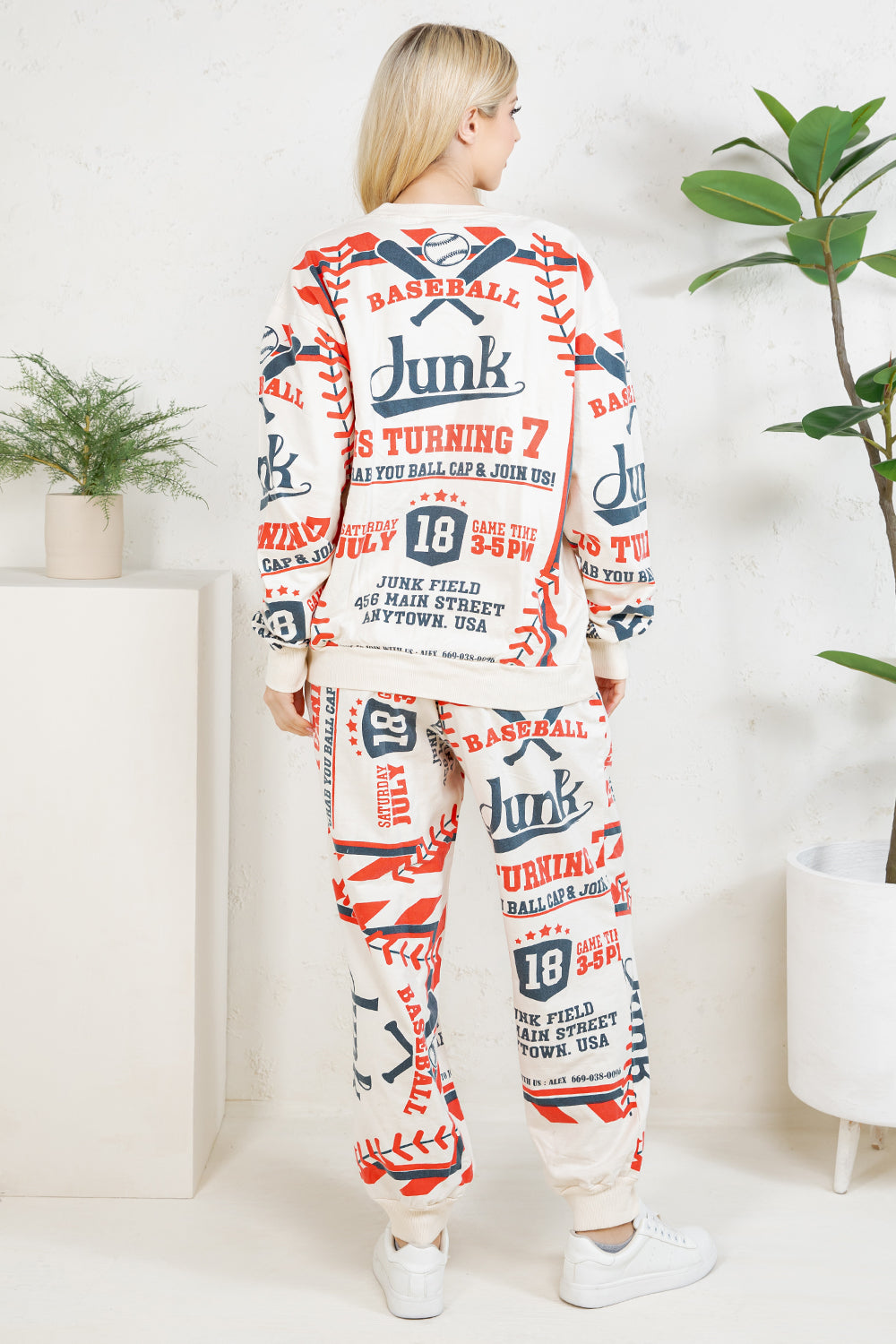 BASEBALL -  COTTON SWEATSHIRT & PANTS