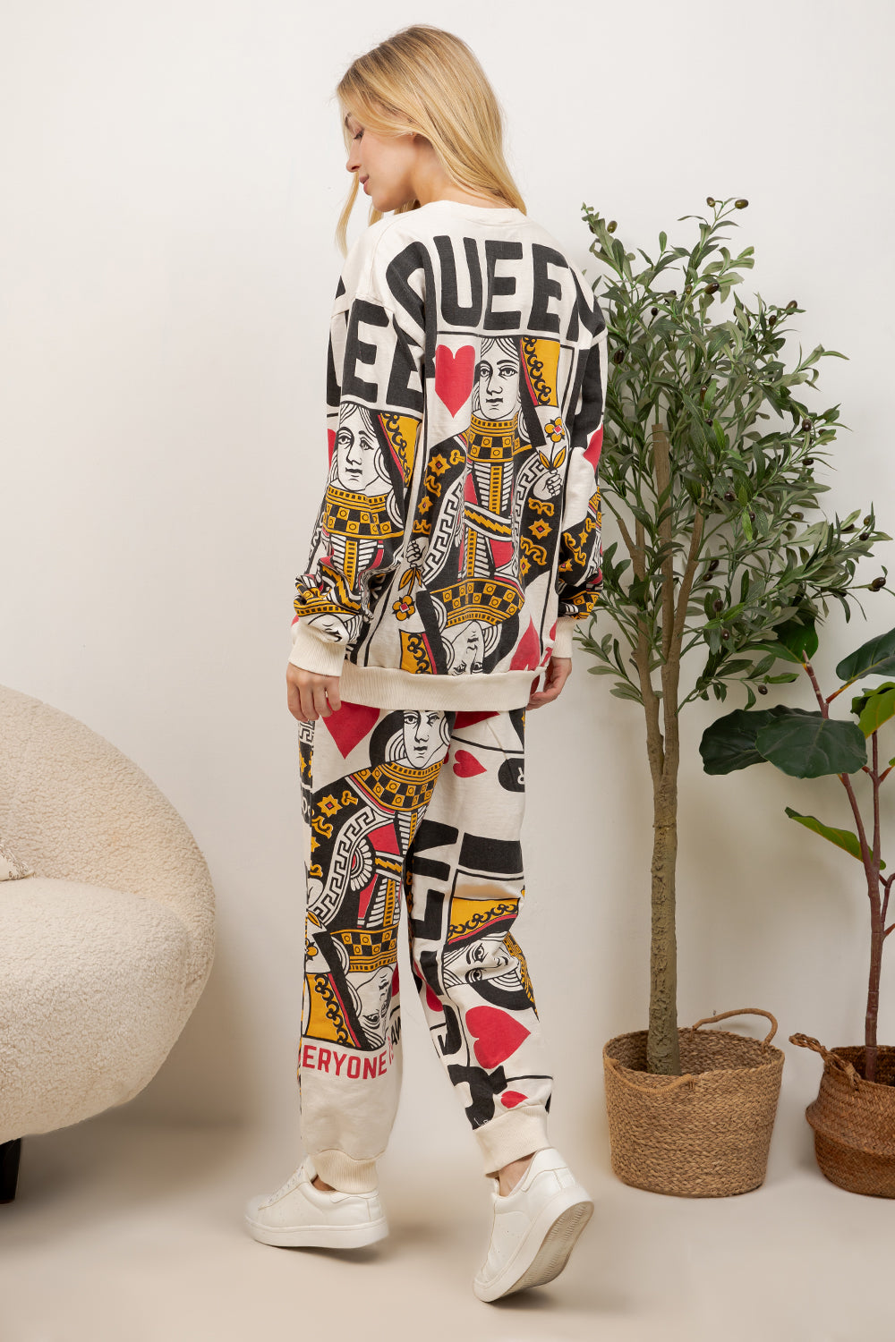 Queen Of Heart - Cotton Sweatshirt & Pants