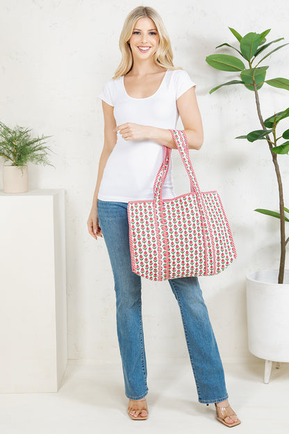 Quilted Tote Bag