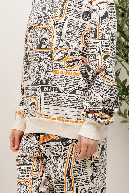 Comic Strip - Cotton Sweatshirt & Pants