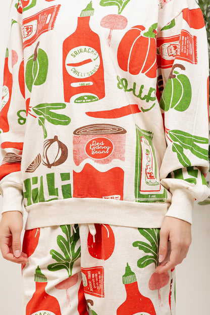 Condiments & Produce - Cotton Sweatshirt & Pants