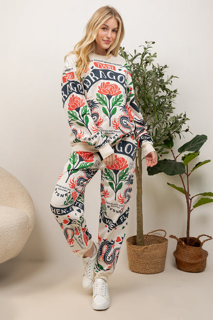 Twin Dragon - Cotton Sweatshirt & Pants