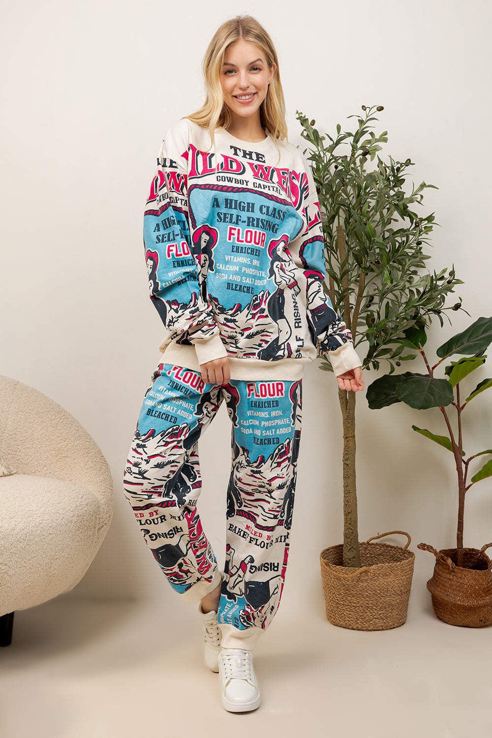 The Wild West- Cotton Sweatshirt & Pants