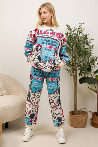 The Wild West- Cotton Sweatshirt & Pants