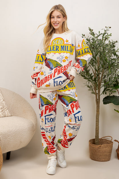 Roller Mills - Cotton Sweatshirt & Pants