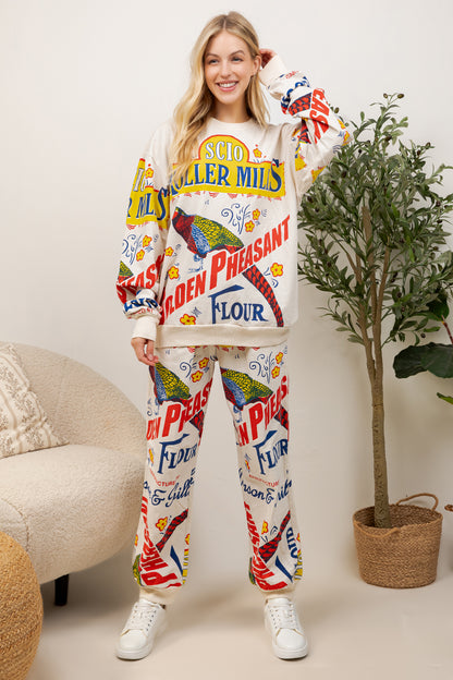 Roller Mills - Cotton Sweatshirt & Pants