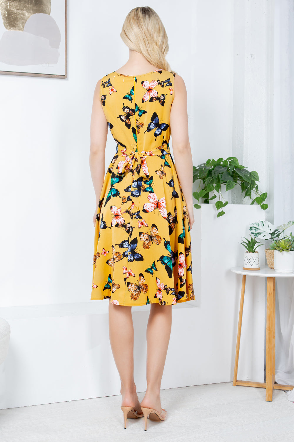 Butterfly Fit and Flare Dress