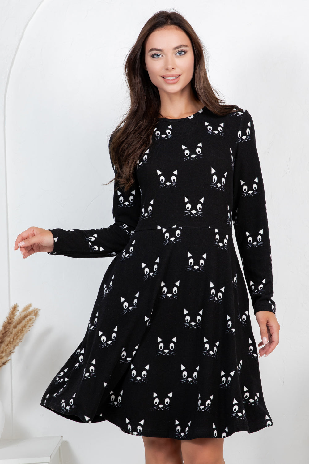CAT WITH WHISKERS TUNIC DRESS