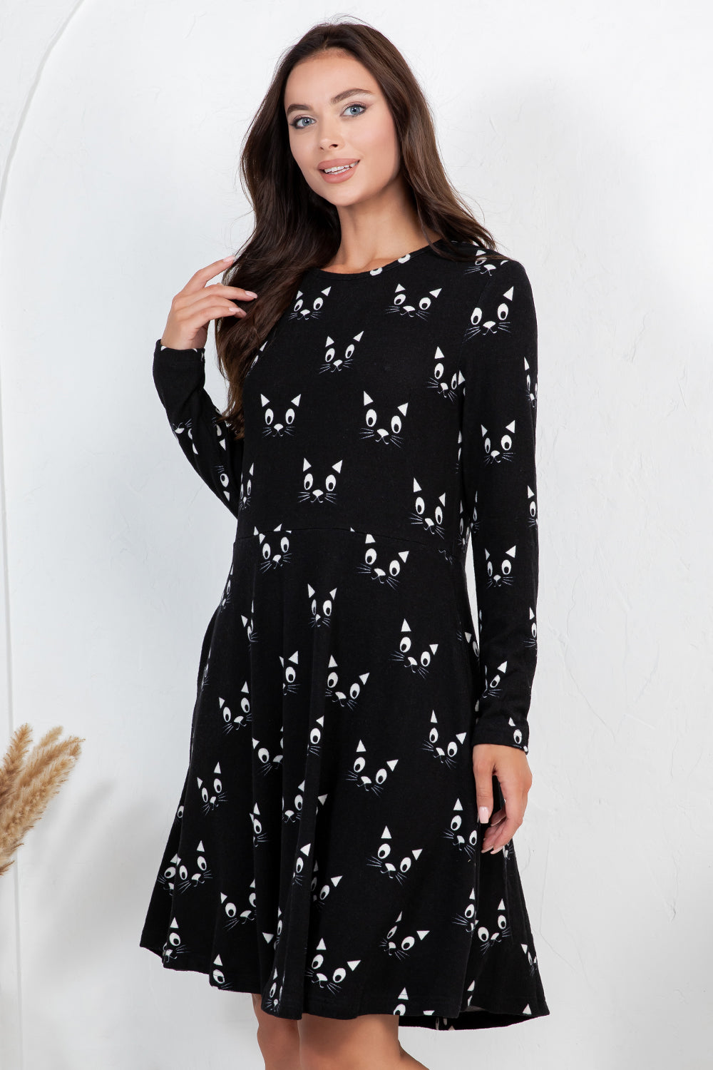 CAT WITH WHISKERS TUNIC DRESS