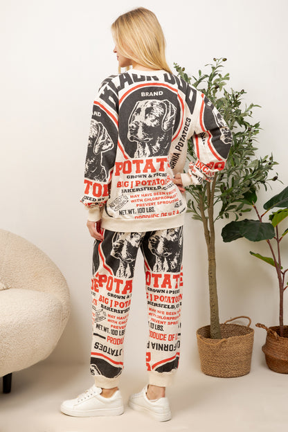 Dog - Cotton Sweatshirt & Pants