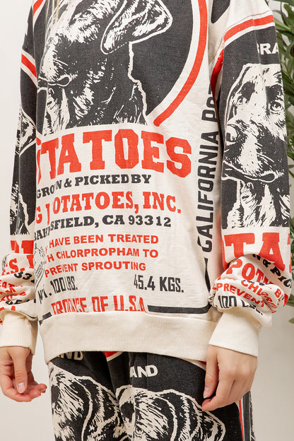 Dog - Cotton Sweatshirt & Pants
