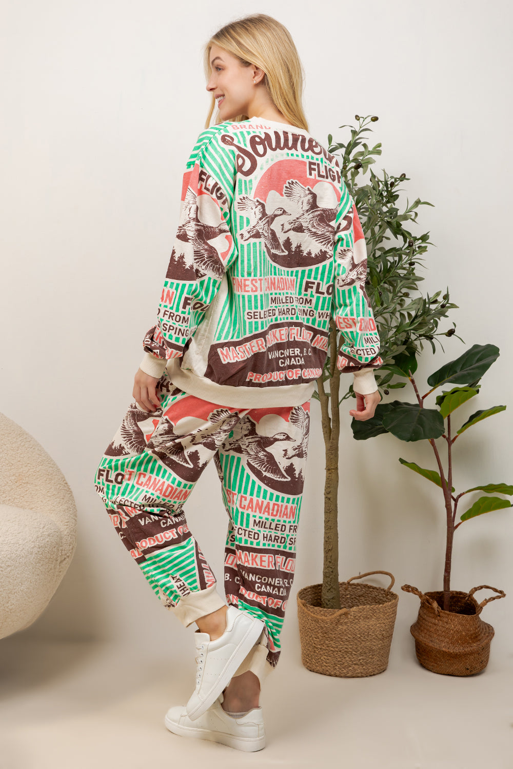 Flying Mallard- Cotton Sweatshirt & Pants