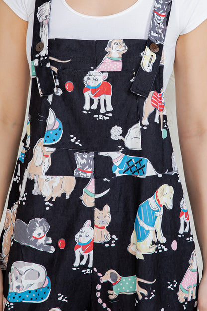 Dogs Wide Leg Overall