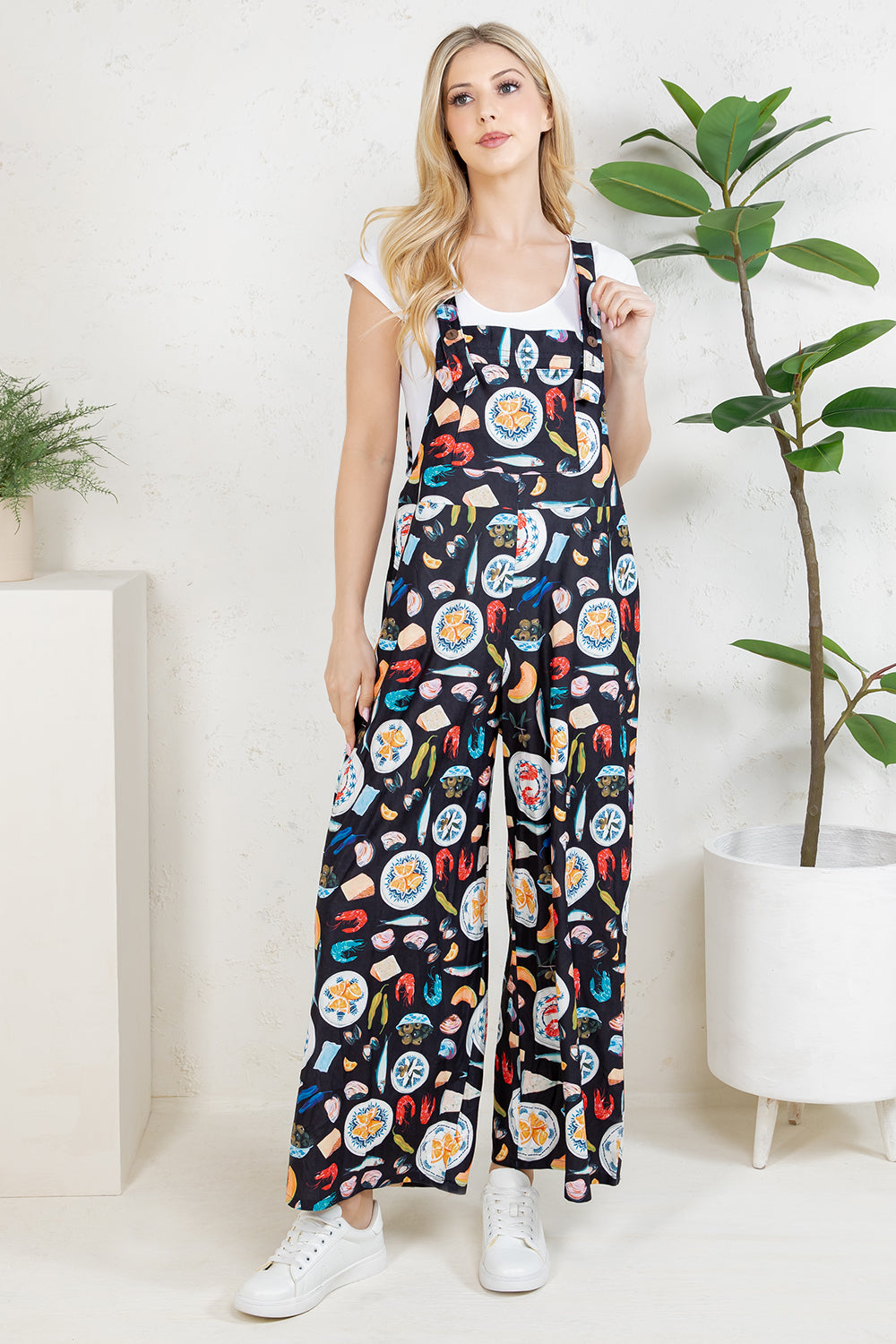 Mediterranean Diet Wide Leg Overall