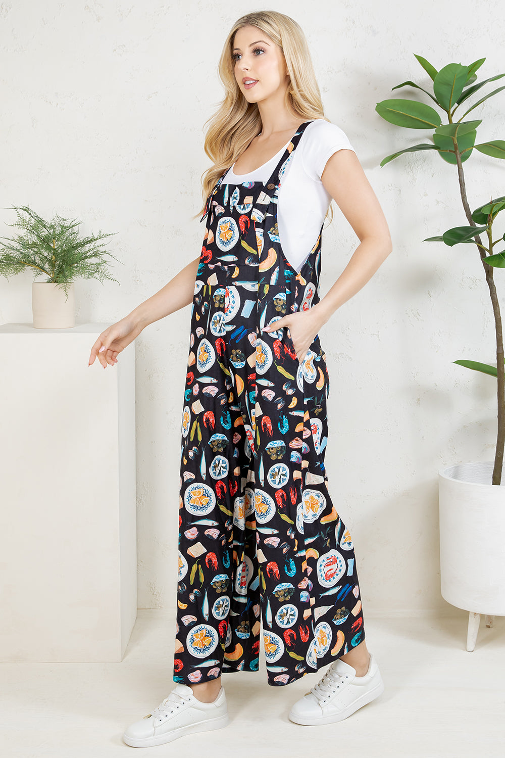 Mediterranean Diet Wide Leg Overall