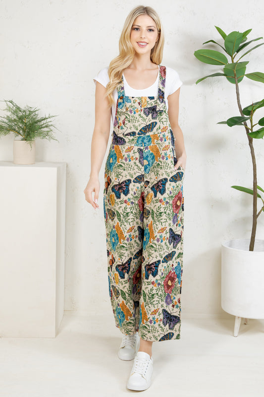 Butterfly Wide Leg Overall