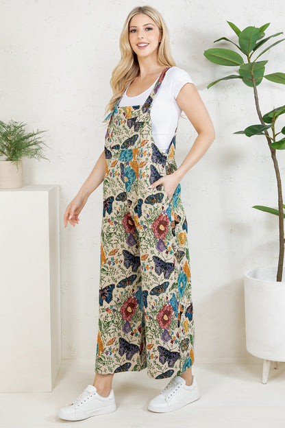Butterfly Wide Leg Overall