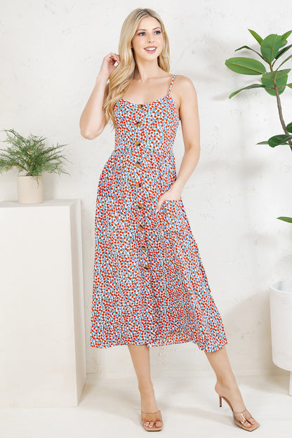 Retro Strawbeery Cami Dress