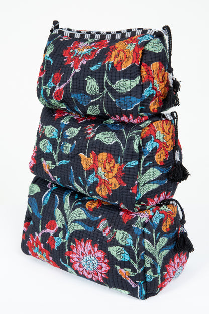 Quilted Makeup/Toiletry Bag