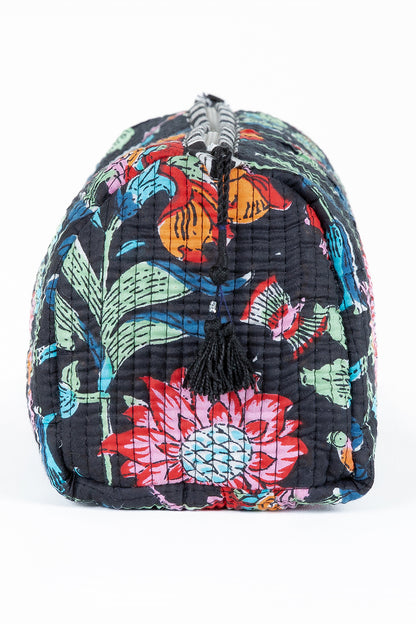 Quilted Makeup/Toiletry Bag
