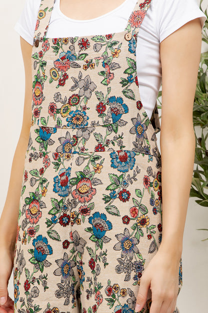 Floral Print Overall