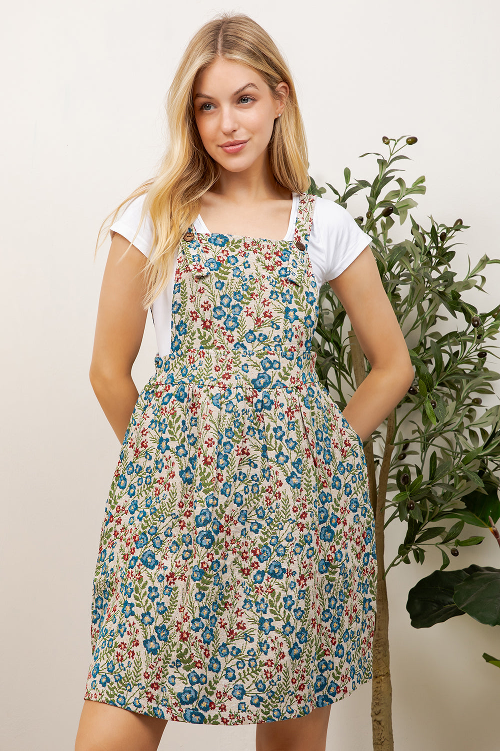Colorful Flower Print Skirtall