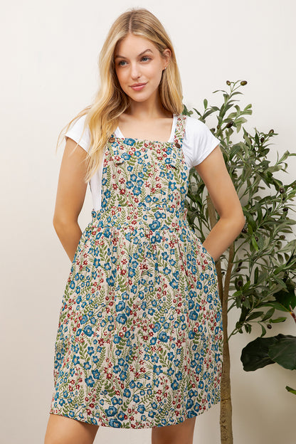 Colorful Flower Print Skirtall